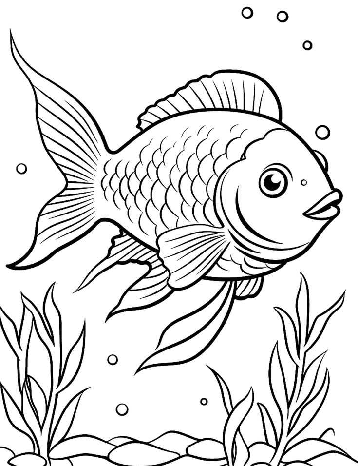 printable picture of a fish