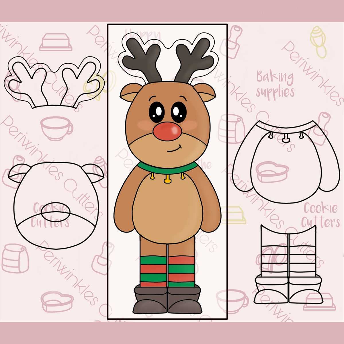 build a reindeer printable