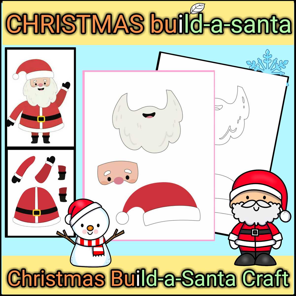 build a santa printable