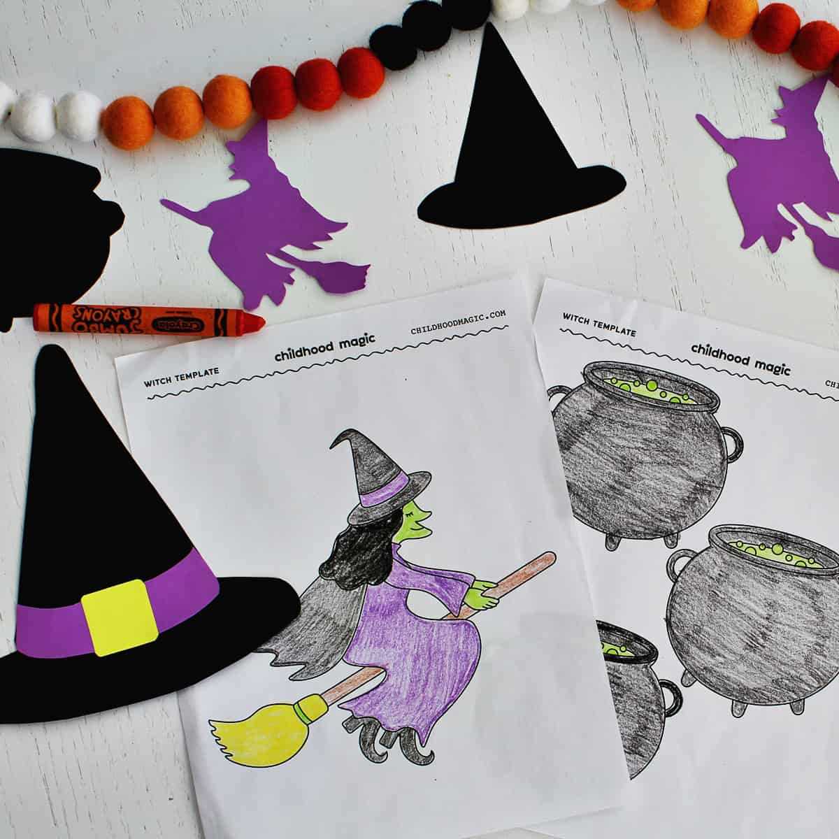 build a witch printable