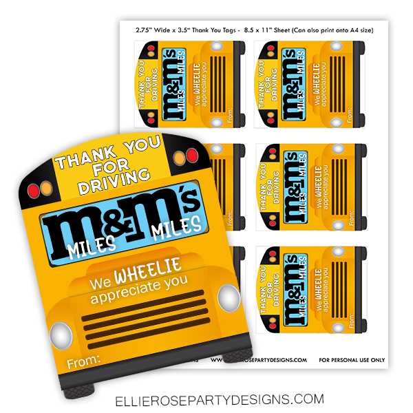 bus driver thank you printable