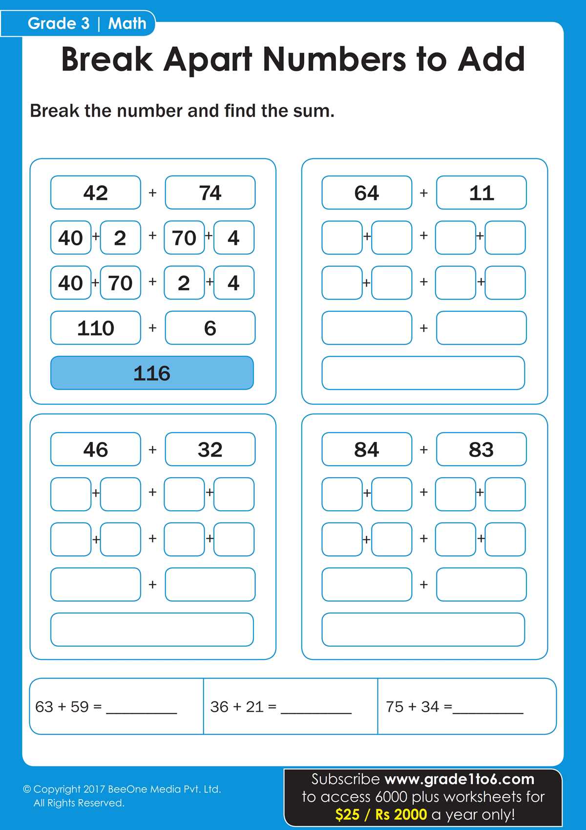 free printable worksheets for 3rd grade
