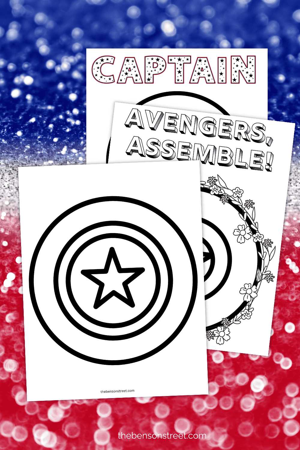 captain america shield printable