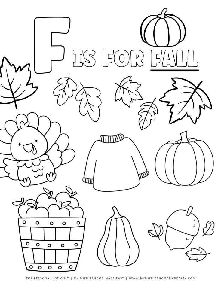 fall color printables