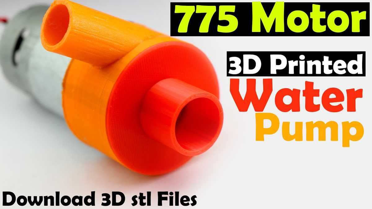 3d printable water pump