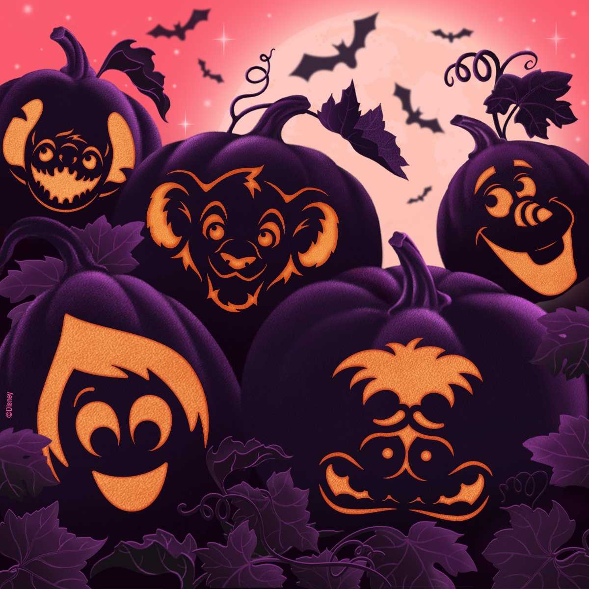printable stitch pumpkin stencil