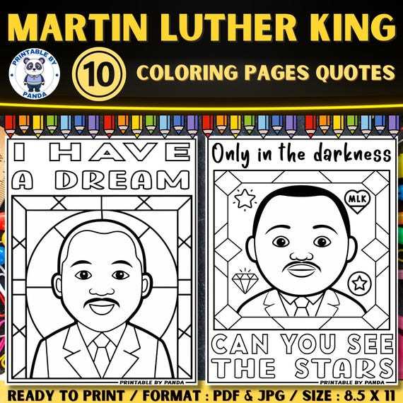 martin luther king picture printable