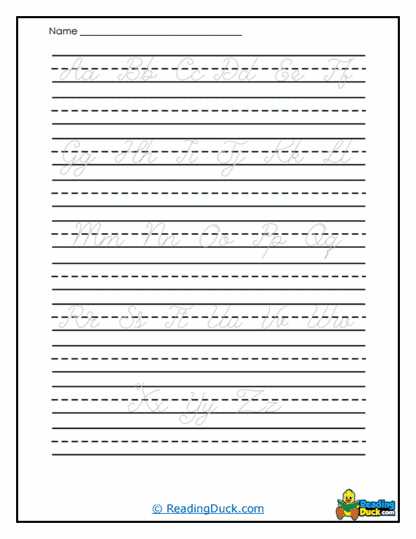 calligraphy printable worksheets free