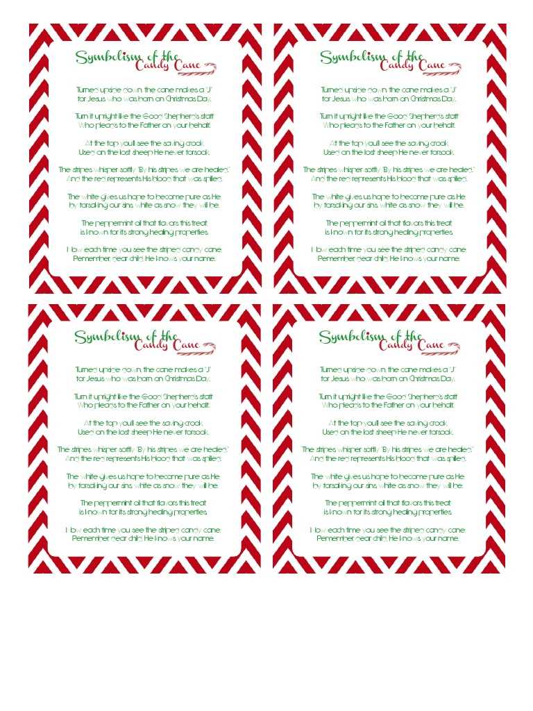 candy cane meaning printable