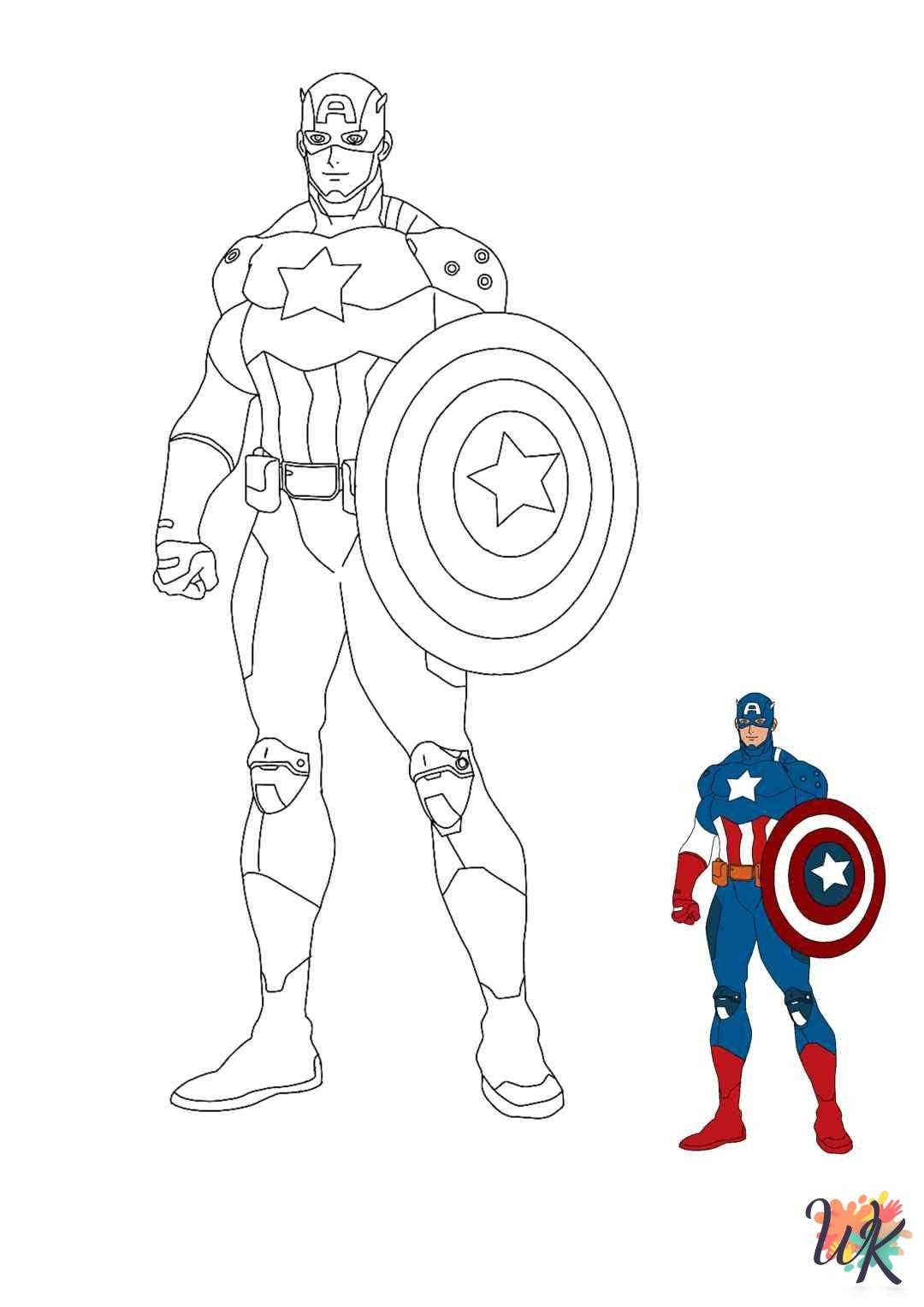 captain america printable