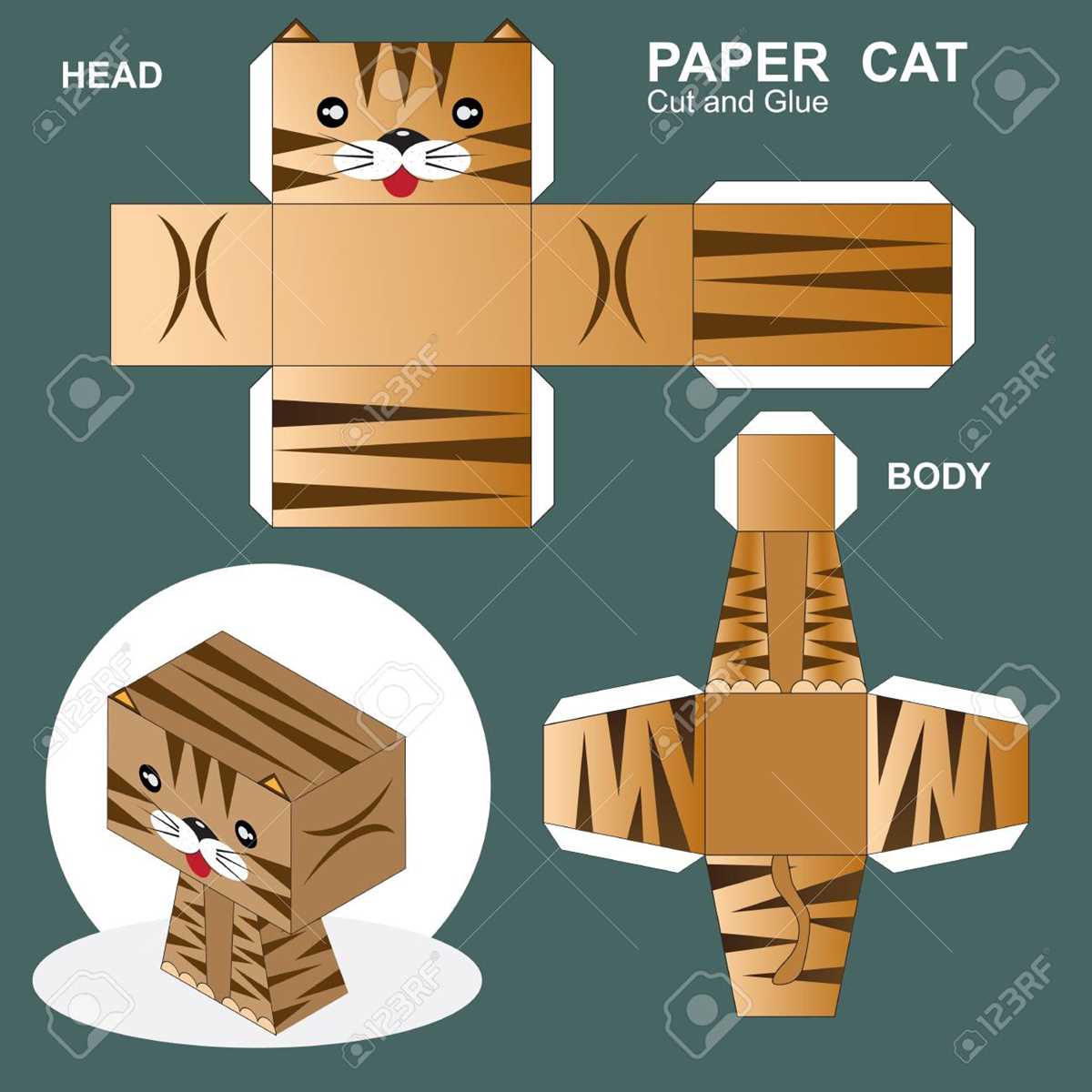 cat cut out printable