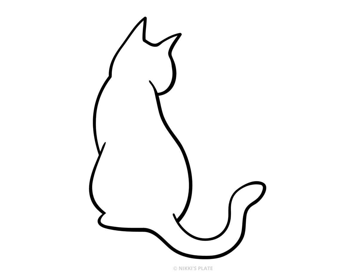 cat pumpkin stencil printable