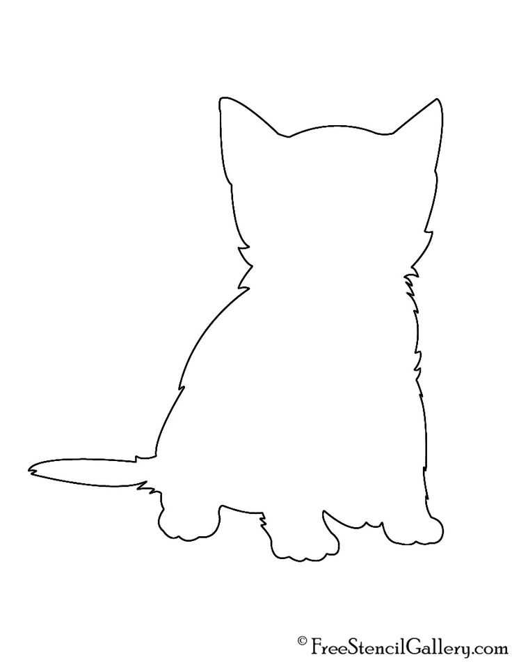 cat stencil printable
