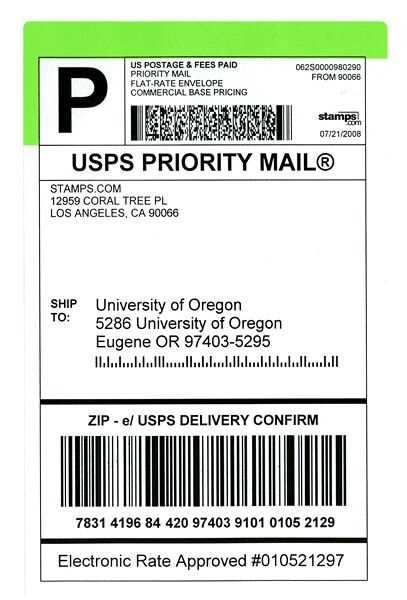 printable priority mail label