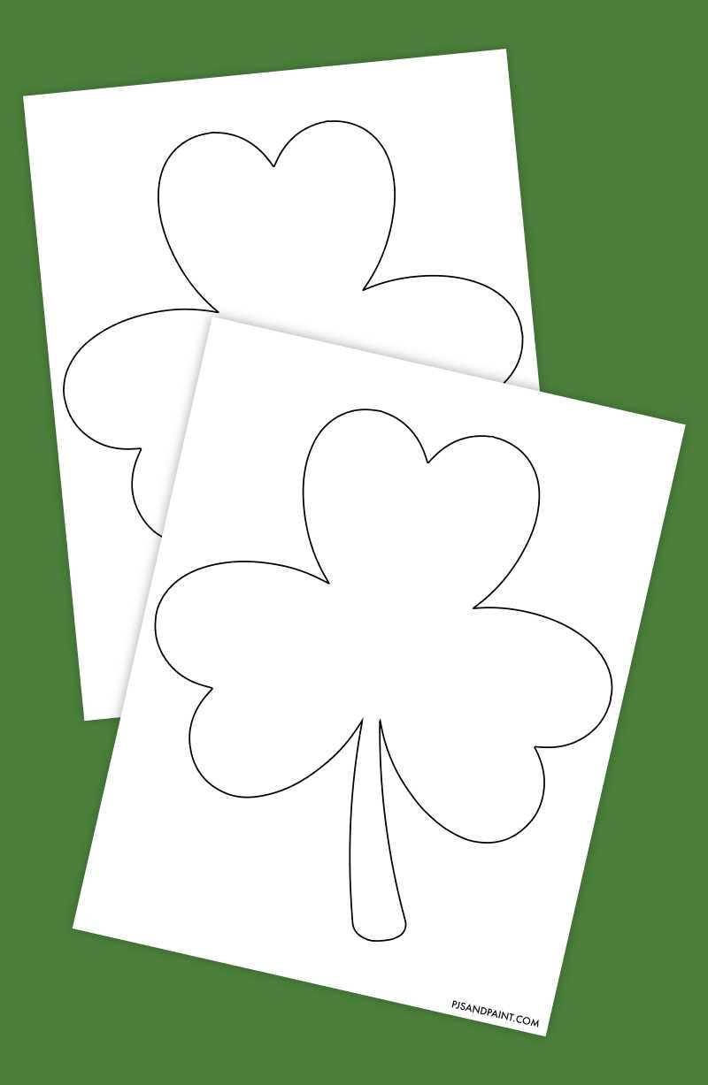 shamrock template printable free