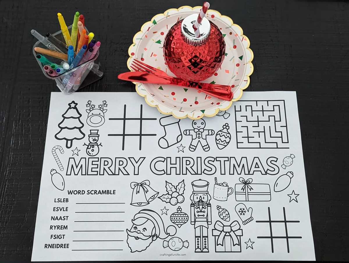 printable placemats free