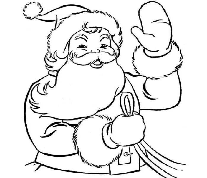 free printable pictures of santa
