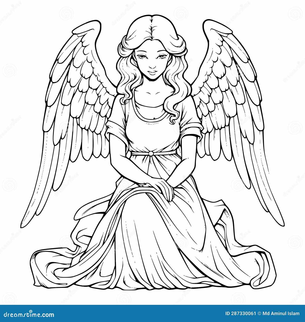 free printable angel coloring pages
