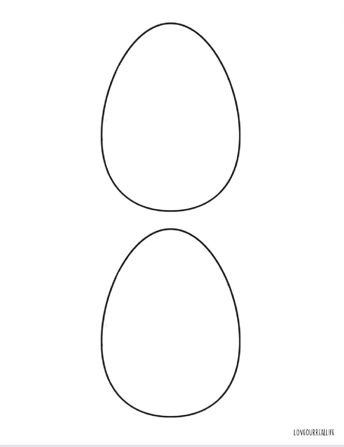 egg template free printable
