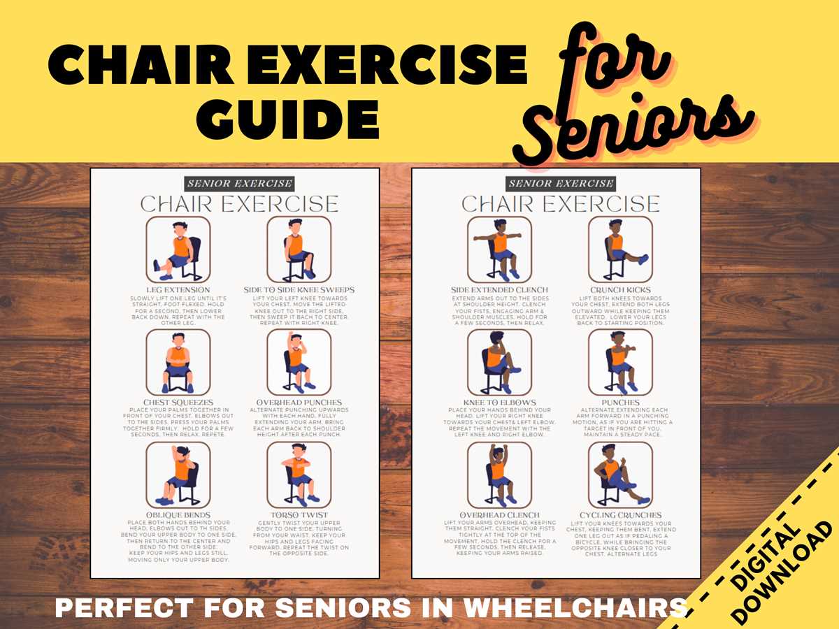 chair yoga free printable