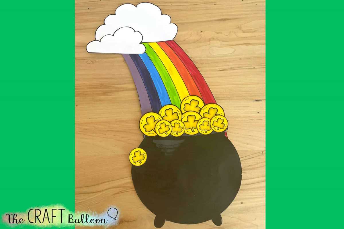 printable rainbow pot of gold