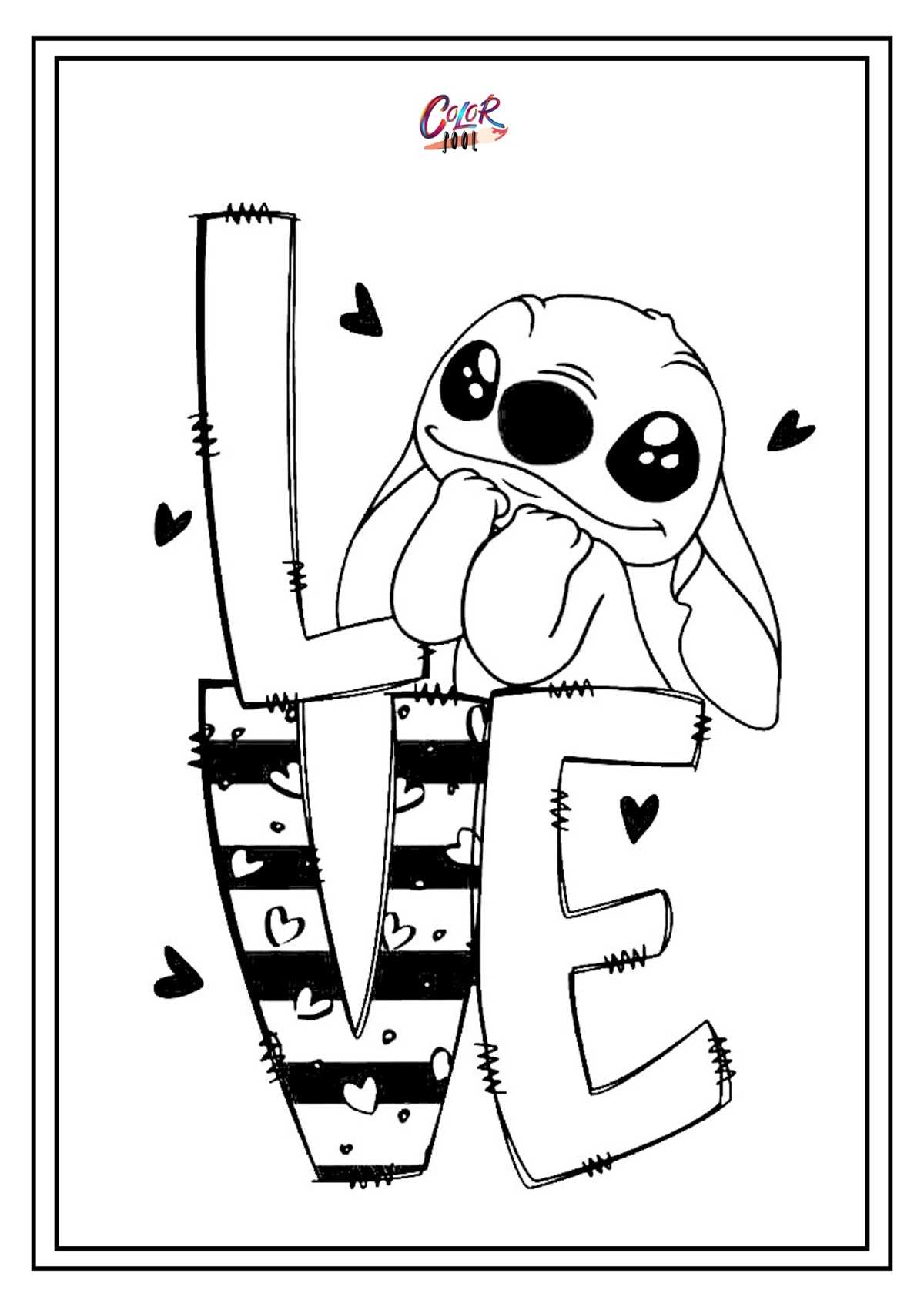 stitch printable coloring pages