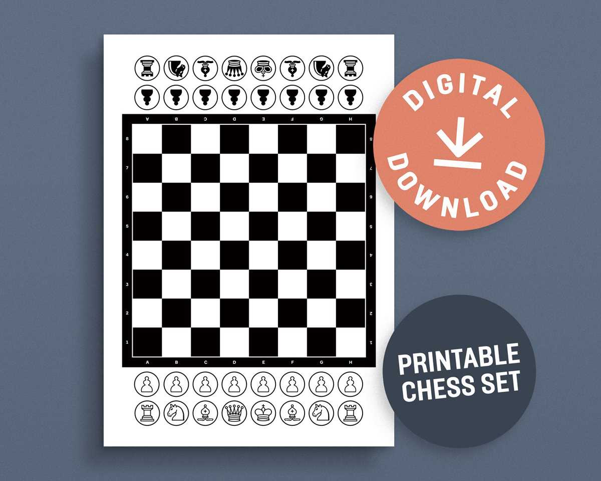 chess board printable