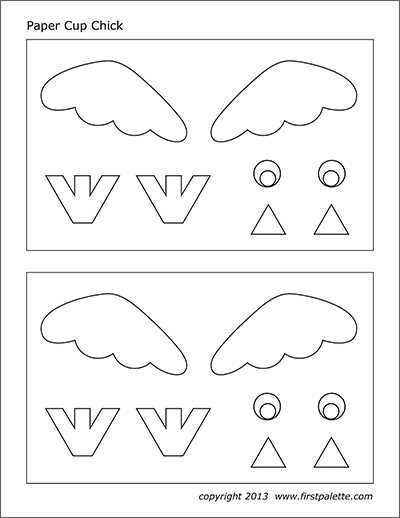 chick outline printable