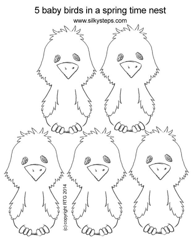 chick outline printable