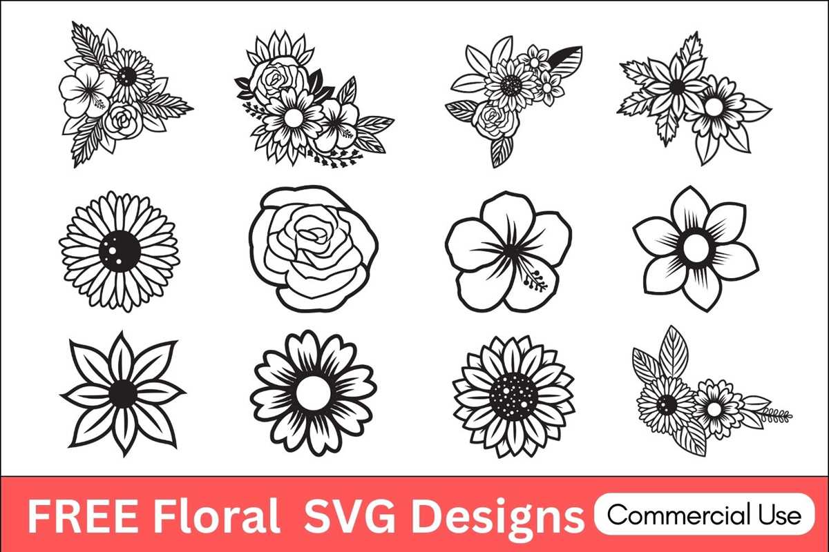 free printable floral stencils