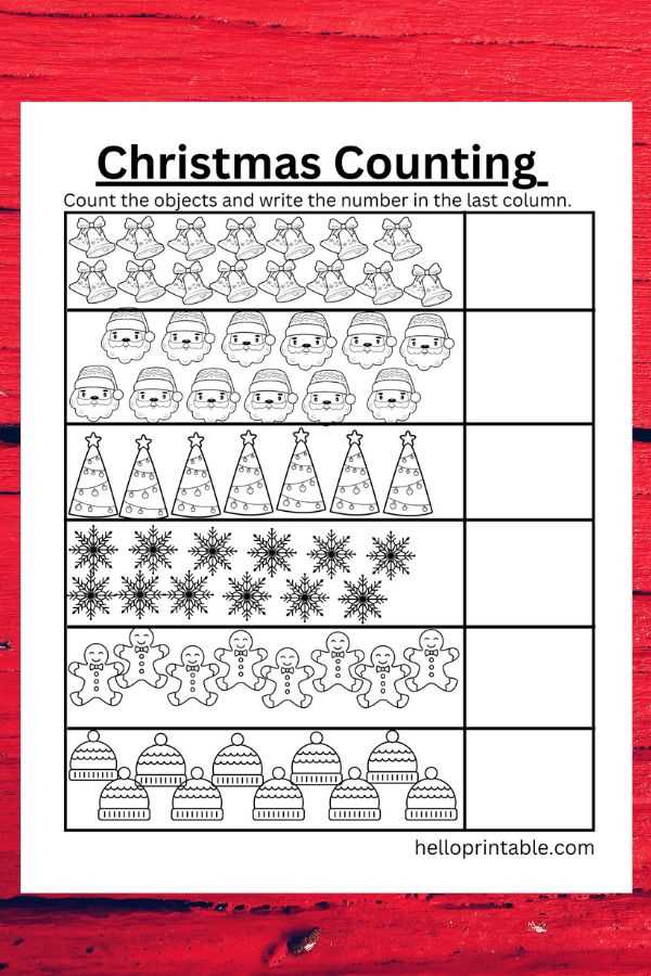 christmas activities preschoolers printables