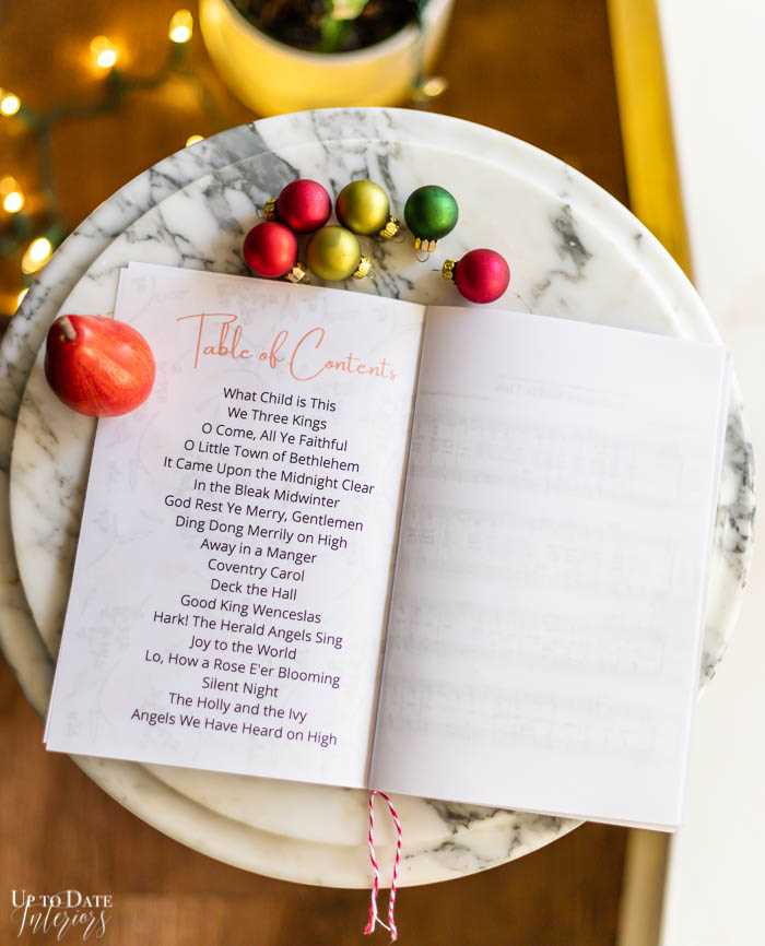 christmas carols printable booklets