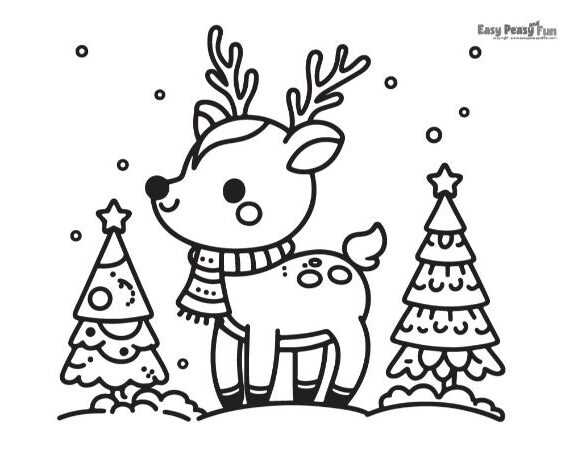 christmas color pages free printable