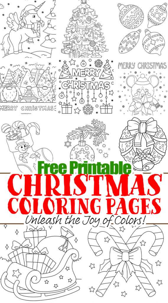 christmas coloring books printable free