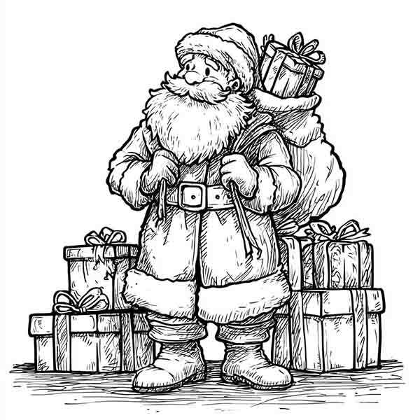 christmas drawing printable