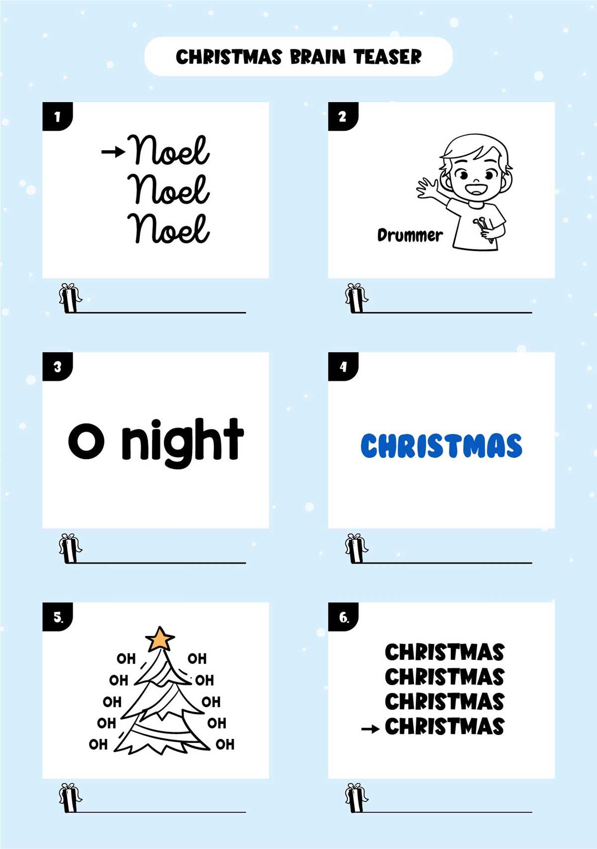 christmas logic puzzles printable