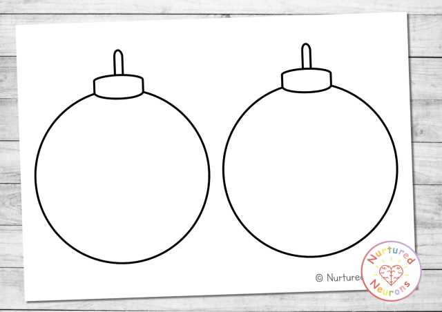 christmas ornaments template printable