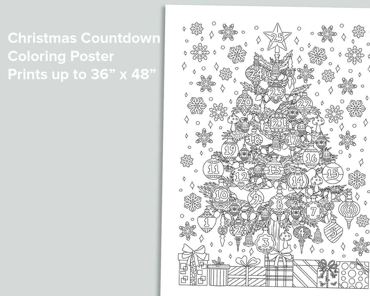 christmas tree countdown printable