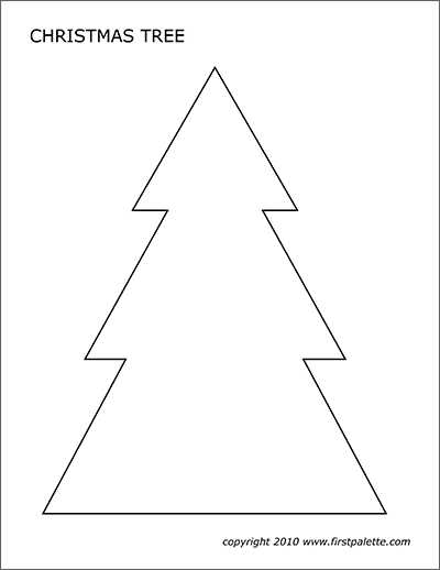 christmas tree printable craft