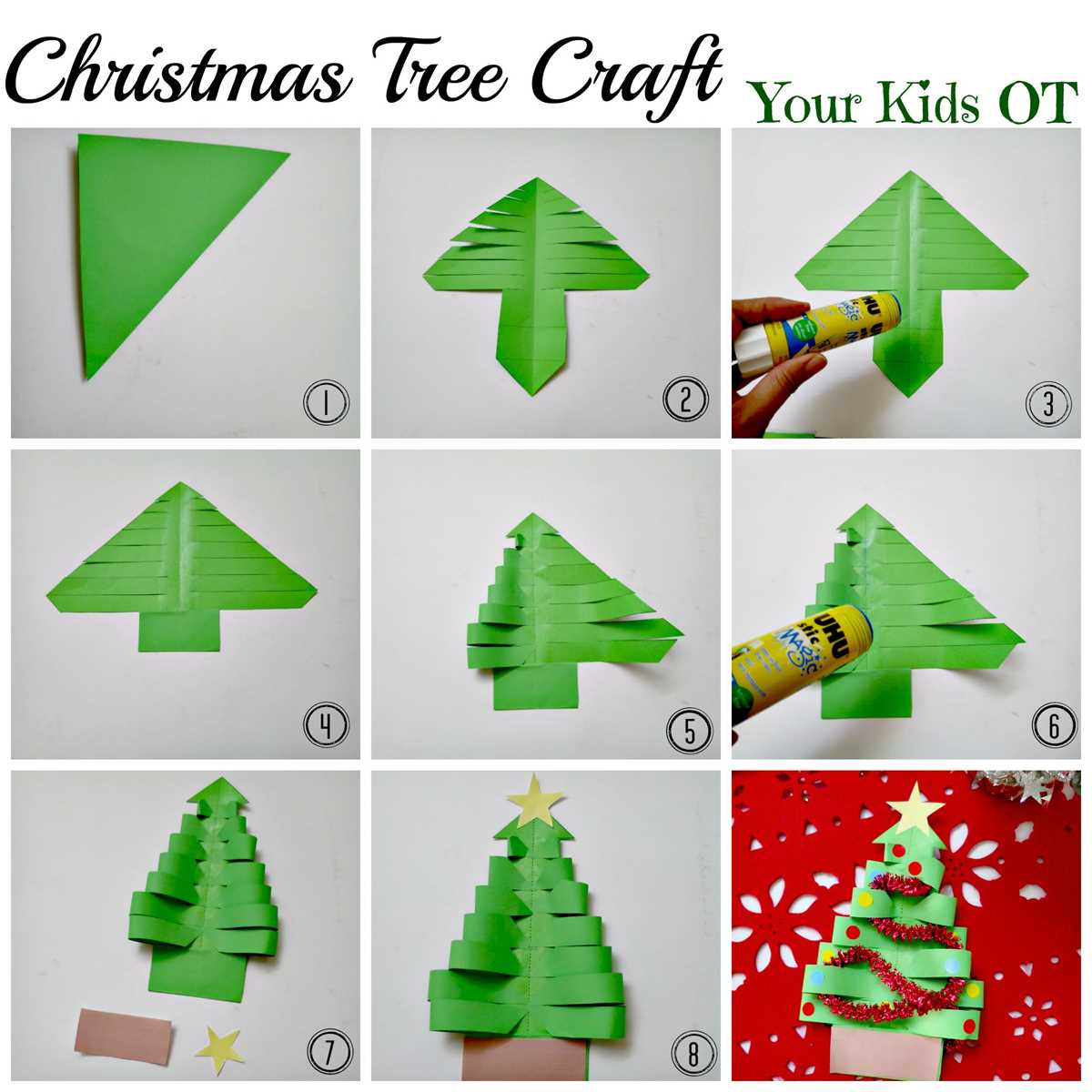 christmas tree printable craft