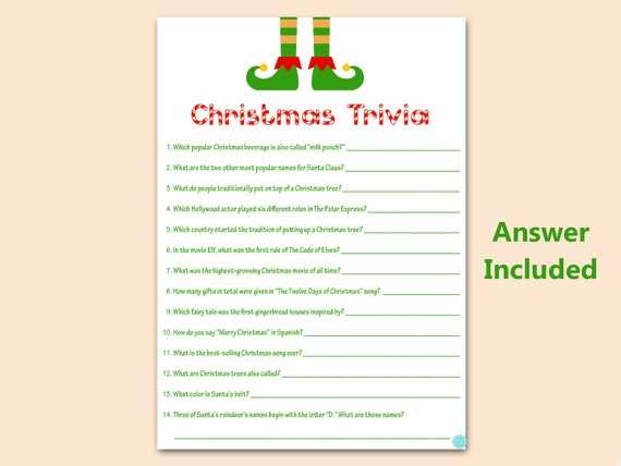 christmas trivia game printable