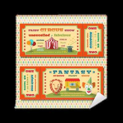 circus tickets printable