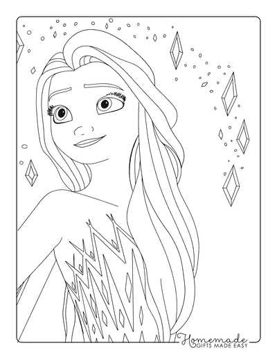 printable picture of elsa from frozen