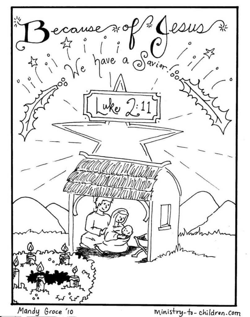 printable nativity scene free