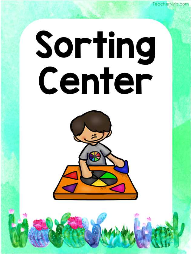 classroom center signs free printable