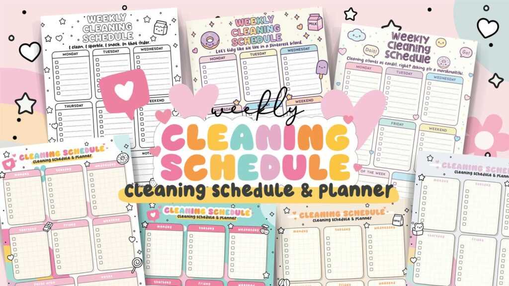cleaning list printable