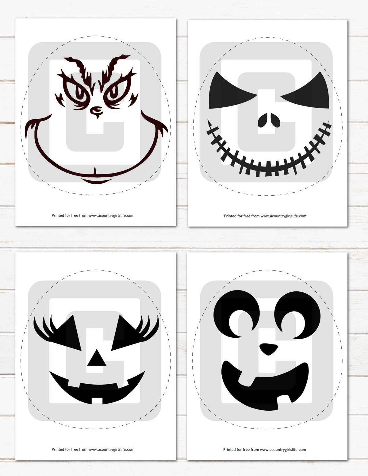 pumpkin carving patterns printable easy