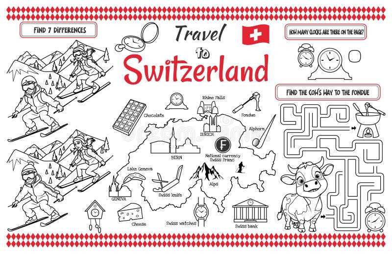 printable tourist map of switzerland