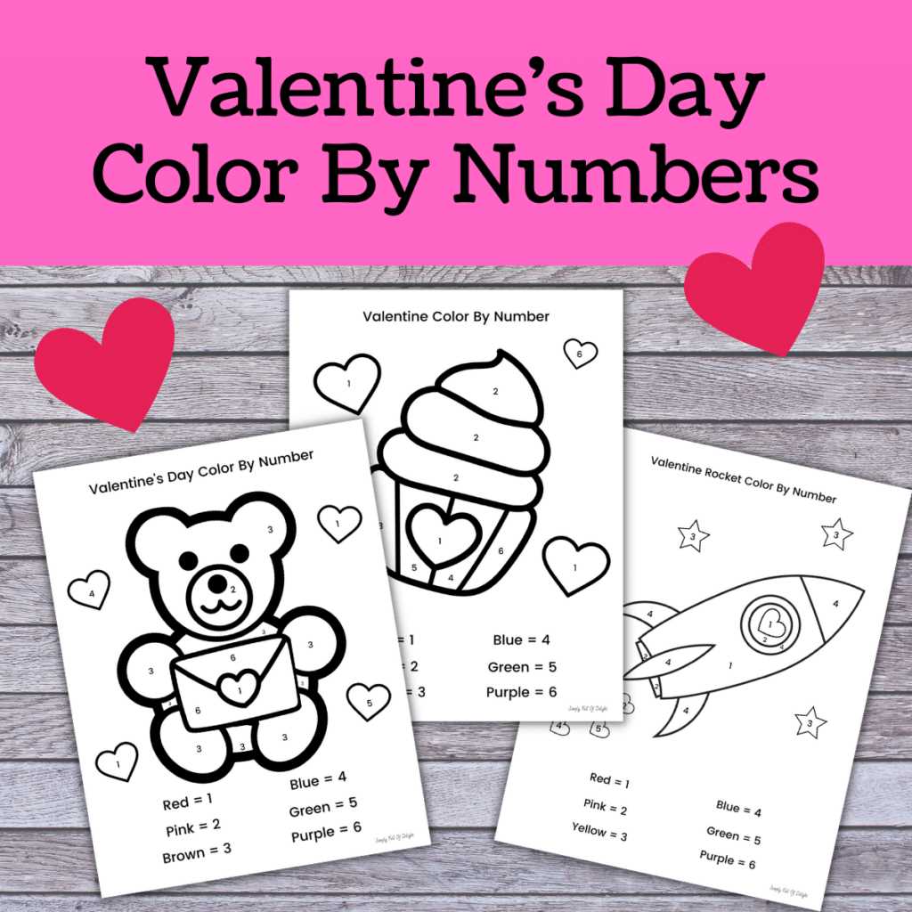 color by number free printable for kids