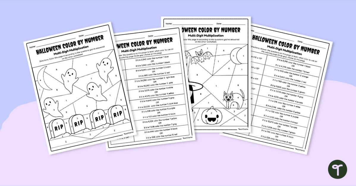 color by number multiplication free printables